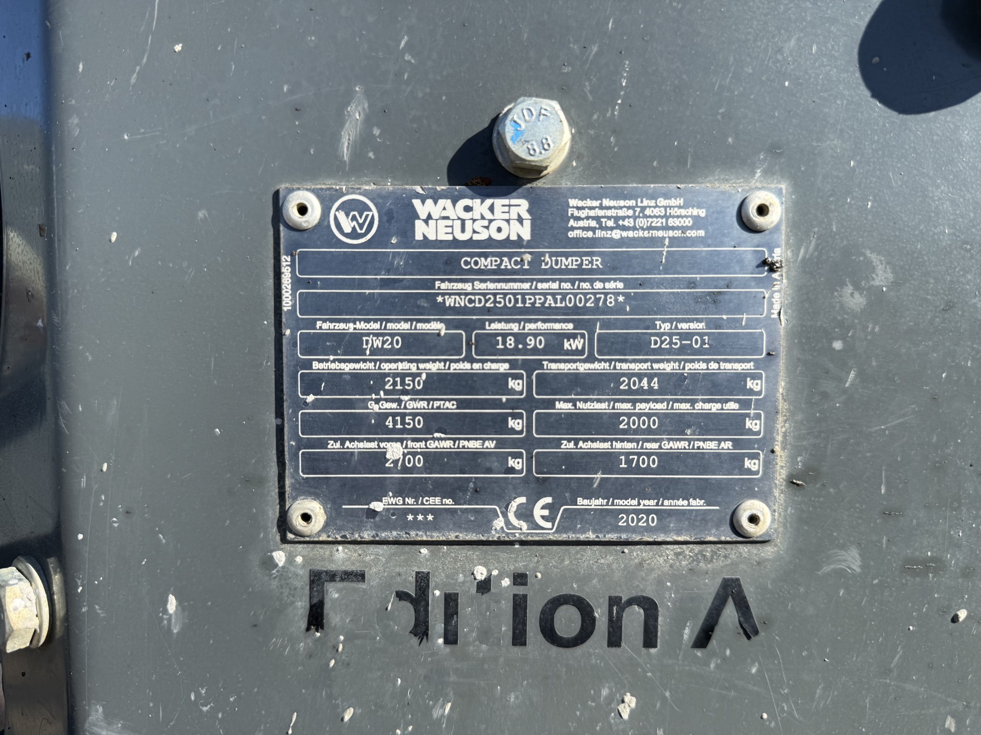 Wacker Neuson DW20
