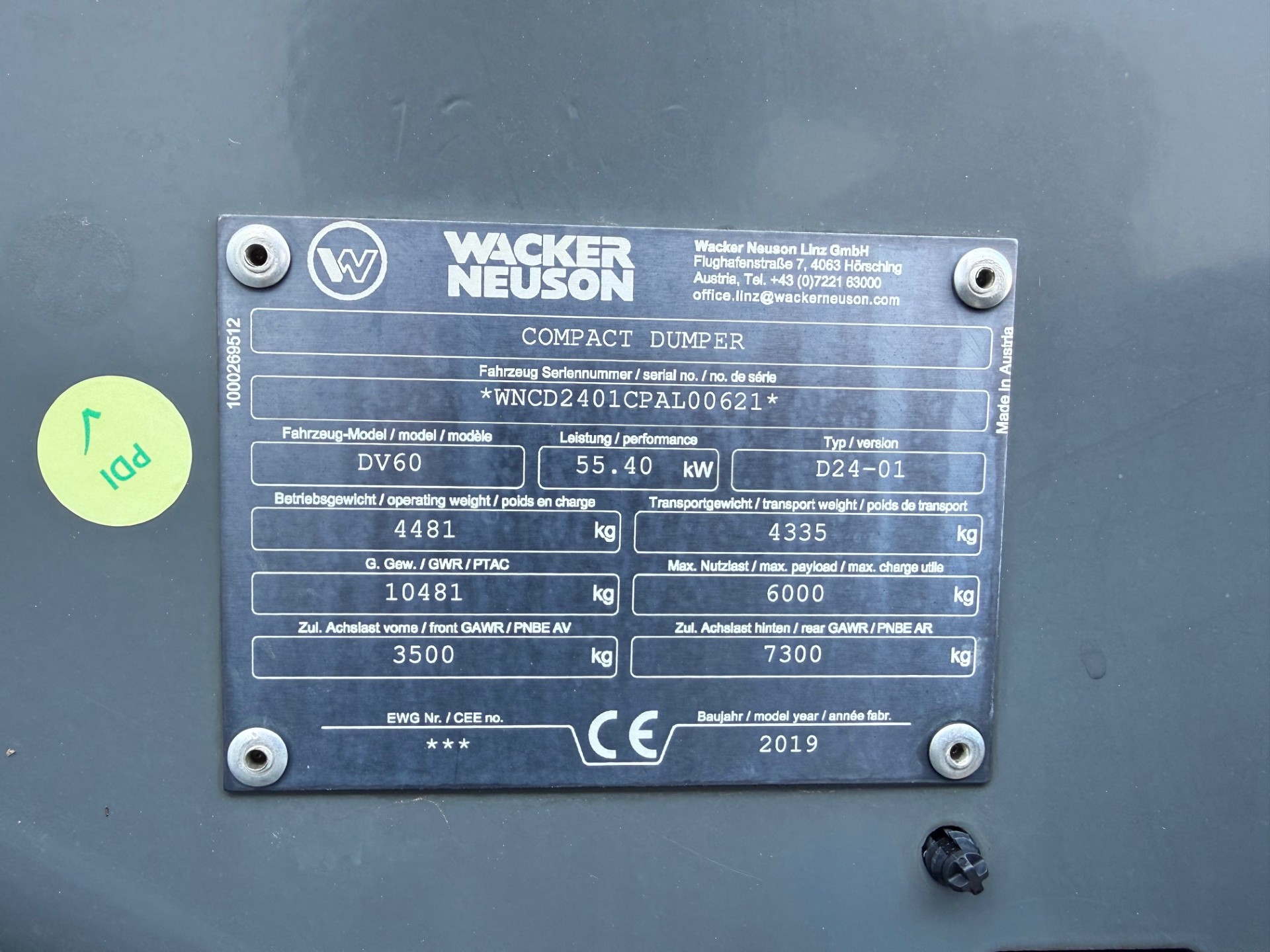 Wacker Neuson DV 60 