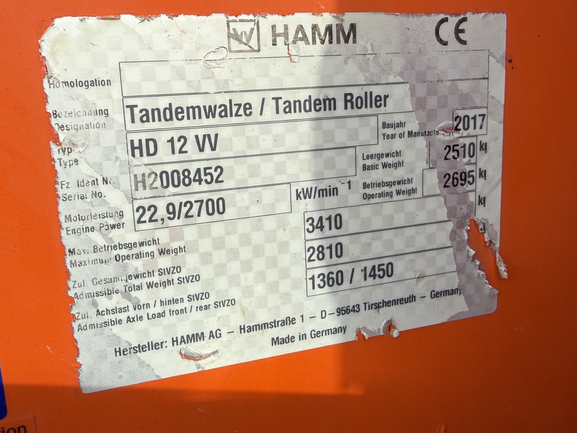 Hamm HD 12 VV