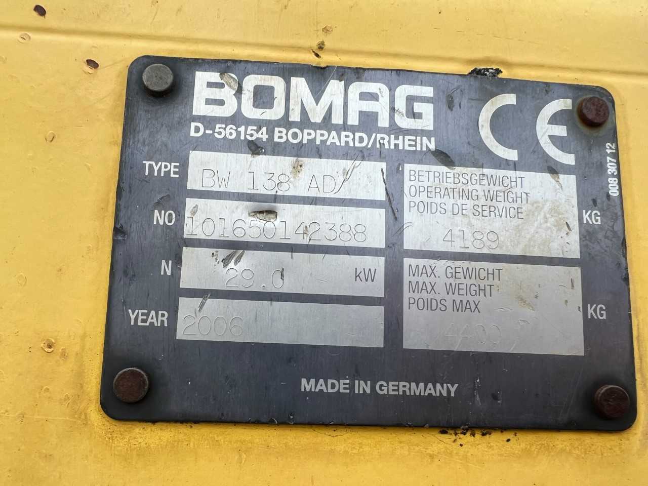 BOMAG BW138 AD