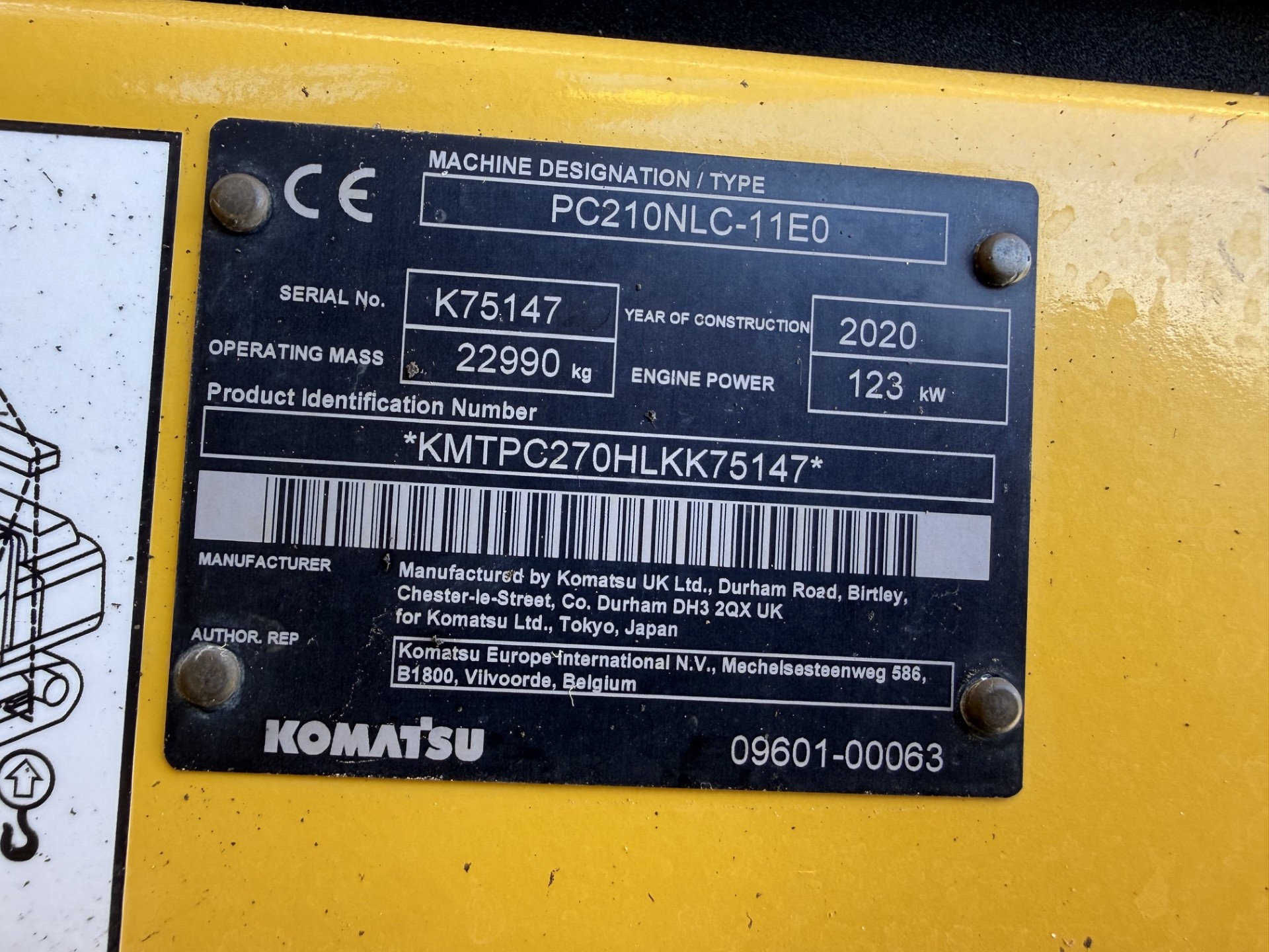 Komatsu PC210 NLC-11